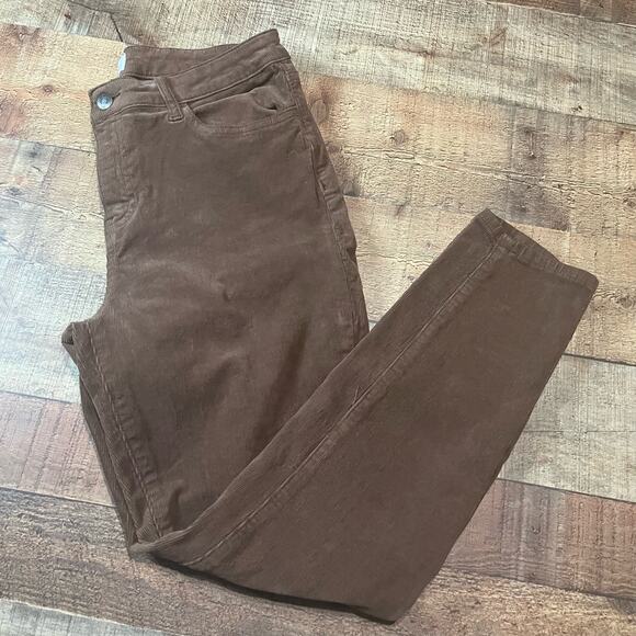 Pistola Wmns Brown Preppy Classic Tapered Leg Corduroy Pants Sz 30 Fall Harvest - Picture 1 of 5